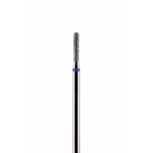 Фреза алмазная цилиндрическая полусферический конец синяя 1,8 мм (018)